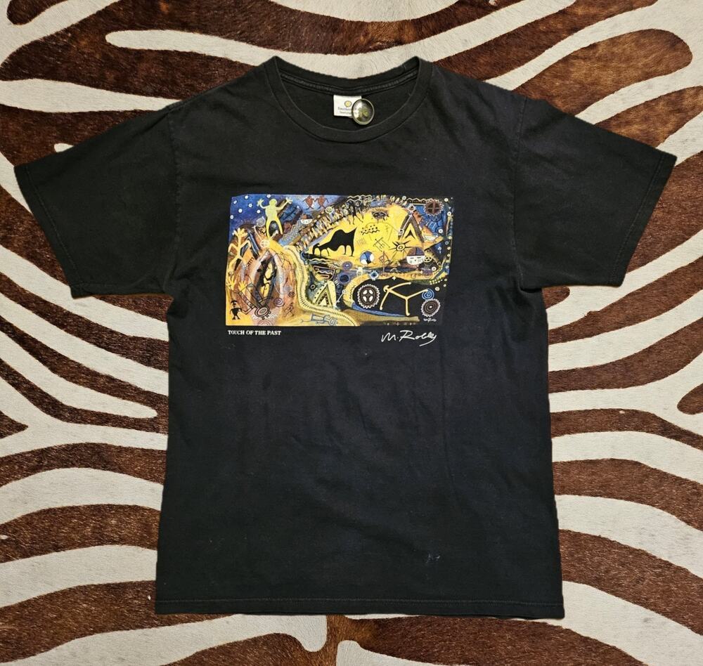 Vintage Smithsonian Touch Of The Past Art By Mitchell E Robles T Shirt Sz L